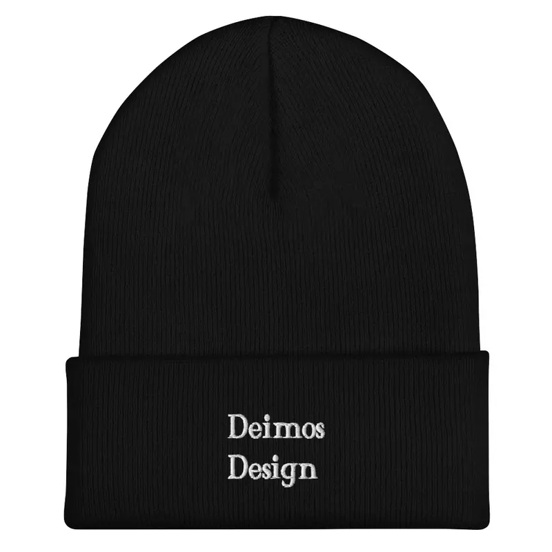 Black Deimos Design Beanie